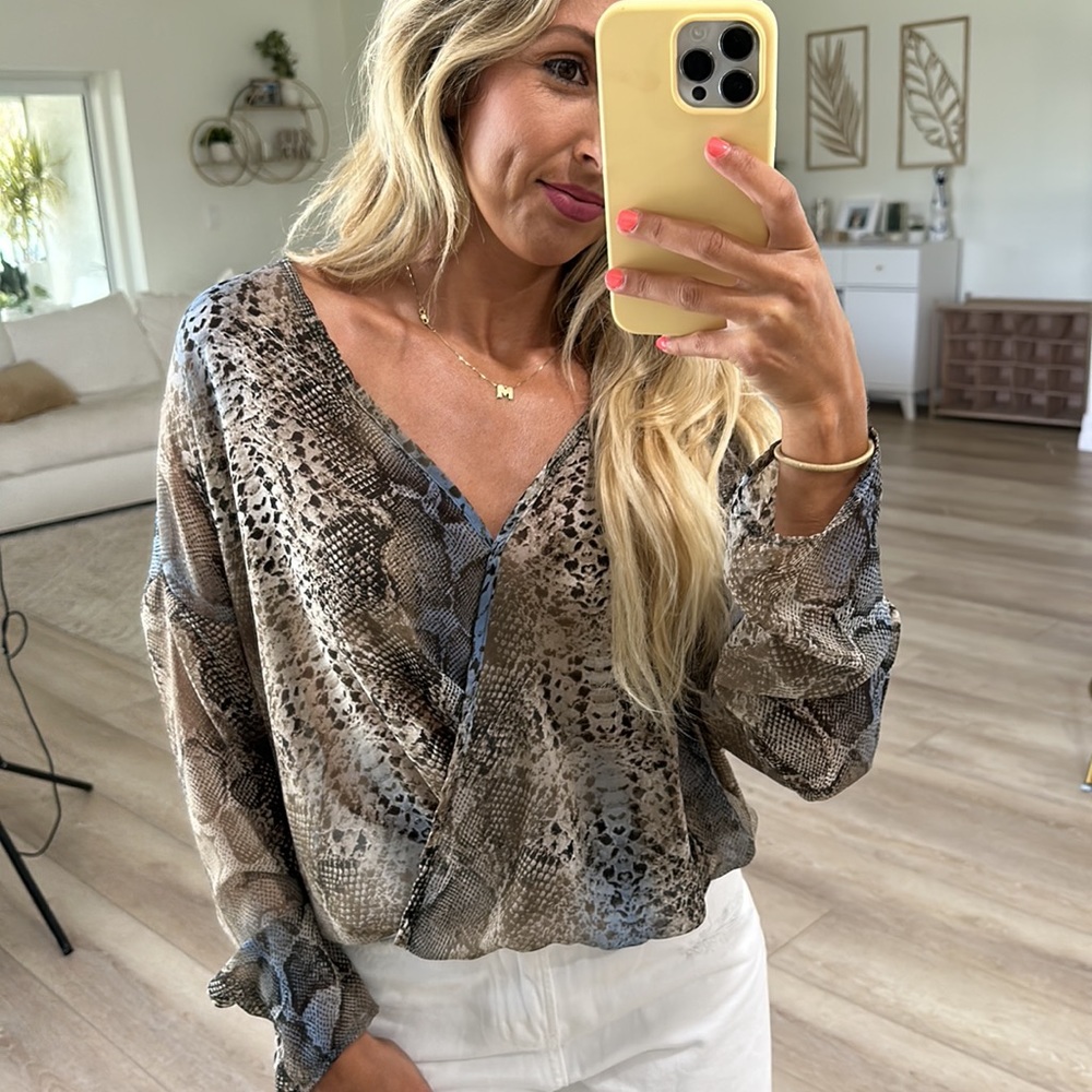 Snake Print Top
